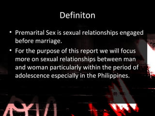 Premarital Sexual Activity
